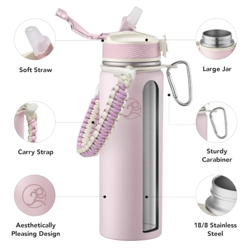 24oz Insulated Stainless Steel Travel Water Bottle