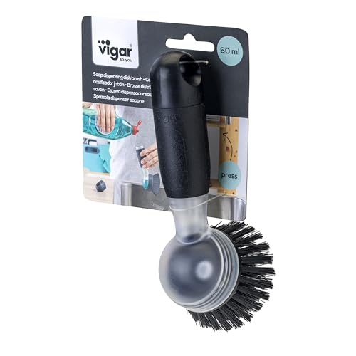 Rengo Dish Brush with Soap Dispenser