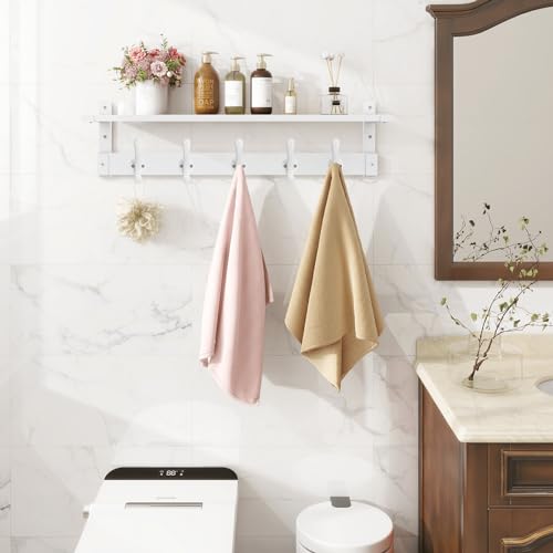 Coat Rack with Wall Shelf