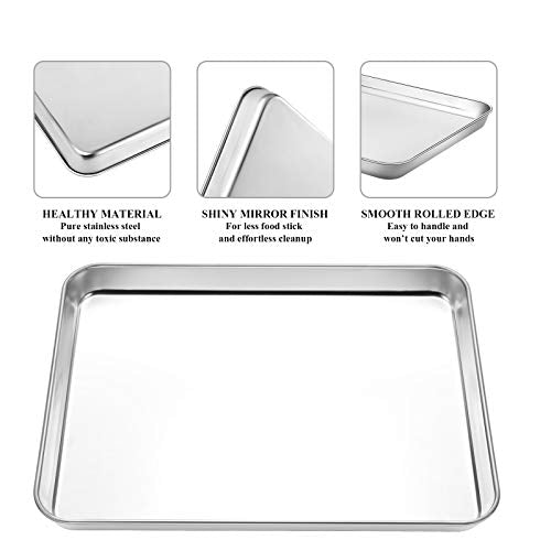 Baking Sheet with Cooling Rack Set [2 Sheets + 2 Racks]