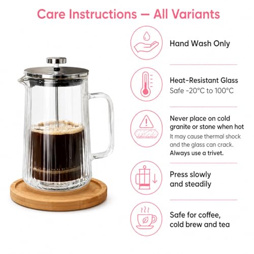 Glass French Press Coffee Maker