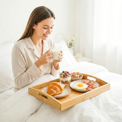 Bamboo Serving Tray Set of 2 (2 Count)