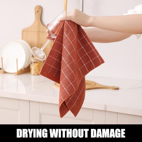 100% Cotton Terry Kitchen Dish Cloths (8 Count)