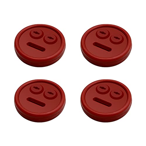 4 Pack Meat Probe Red Grommets for Weber 85037 Smokey Mountain Cookers (4 Count)