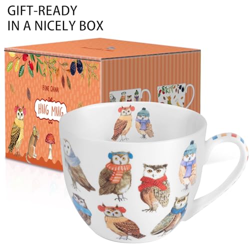 Cute Autumn Owls Coffee Mug