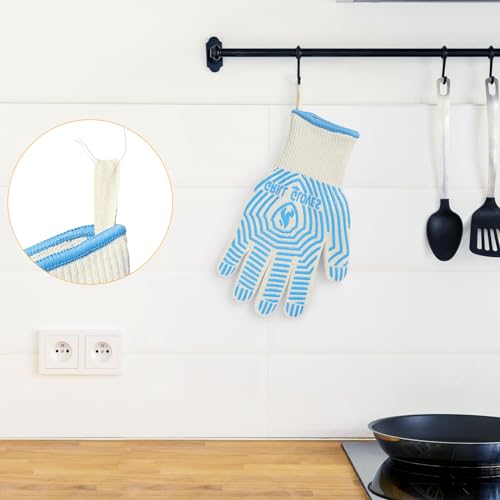 BBQ Gloves Oven Gloves 1472℉ Extreme Heat Resistant (2 Count)
