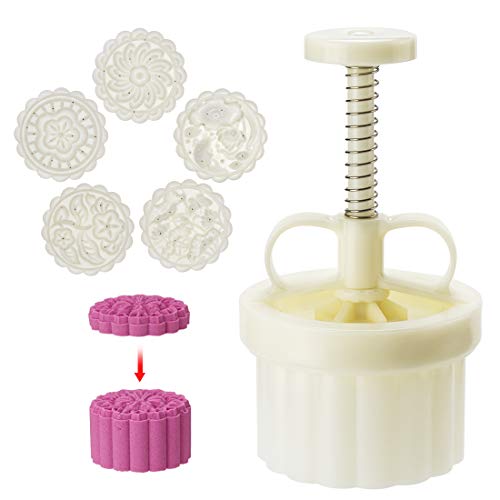 Cookie Stamp Mooncake Mold Set (5 Count)