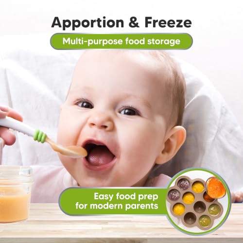 Silicone Food Freezer Trays with Lid (10 Count)