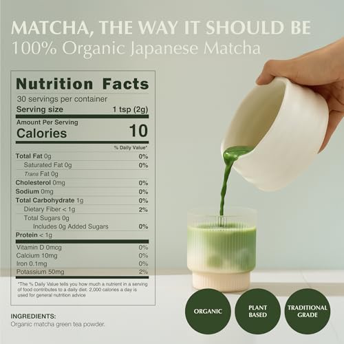 Matcha Powder Barista Grade Latte Organic Matcha Powder (2.12 Ounce)