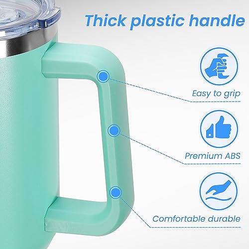 40 oz Tumbler with Handle and Straw