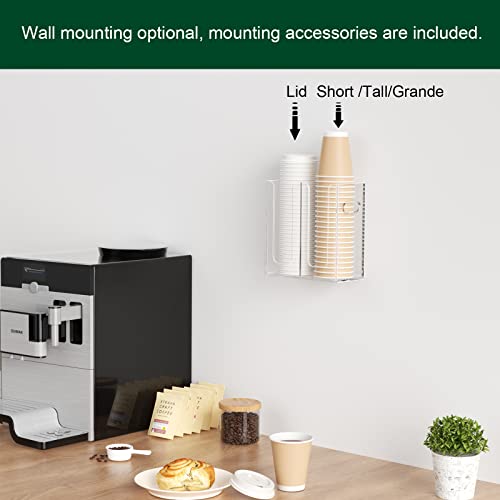 Disposable Coffee Cup Dispenser with Handles (2 Count)