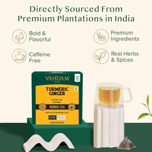 Turmeric Ginger Herbal Tea Bags