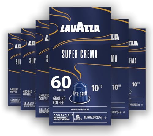 Super Crema Aluminum Capsules Compatible with Nespresso* Original Machines (60 Count)
