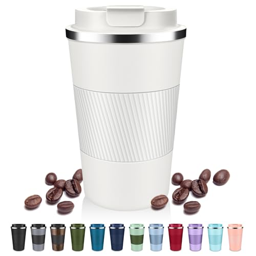 Insulated Coffee Tumblers with Flip Lid 12oz