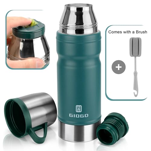 Vacuum Insulated Water Bottle Thermo Water Flask with Cup 680ml