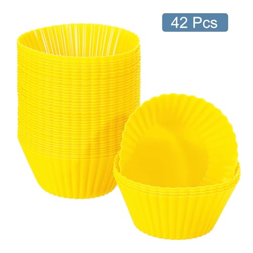 42Pcs Silicone Cupcake Liners (42 Count)