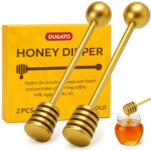 Honey Dipper 6.3 in Stainless Steel Server Stick (2 Count)