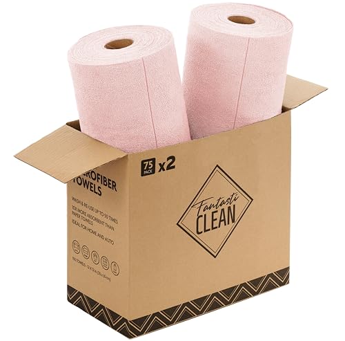 Microfiber Cleaning Cloth Rolls (150 Count)