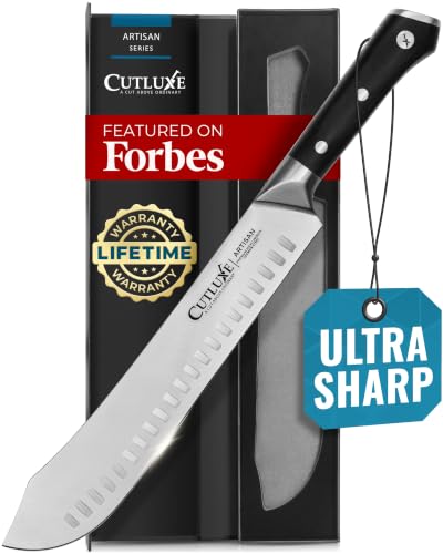 Butcher Knife 10" Bullnose Carving Knife for Meat