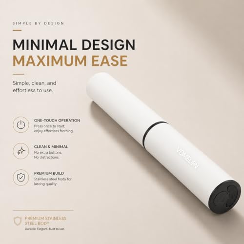 Milk Frother Rechargeable Battery Operated Frother for Coffee