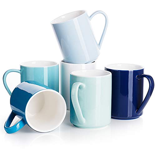 Coffee Mug Porcelain 11 Oz Coffee Mugs Set of 6 (6 Count)