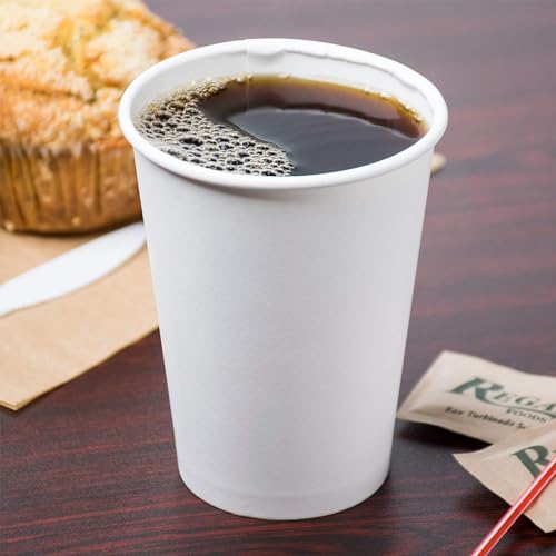 Paper Cups 8 oz 200 Pack for Coffee & Tea 8 oz Made in USA (200 Count)