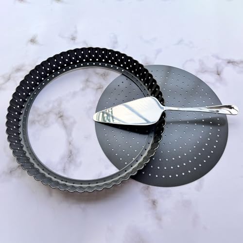 9 Inch Perforated Quiche Pan for Crispy Crust w