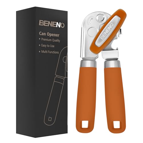 Heavy Duty Hand Can Opener Manual with Magnet Lid Remover