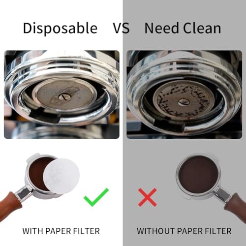58mm Espresso Paper Filters Fits 58mm Portafilter Baskets (500 Count)