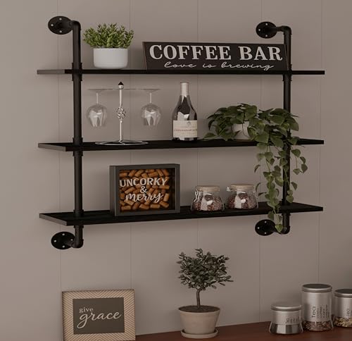 Industrial Pipe Shelf Shelving Bookcase