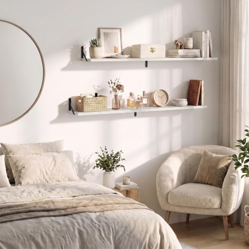 Wall Mounted Floating Shelves Set of 2 (2 Count)