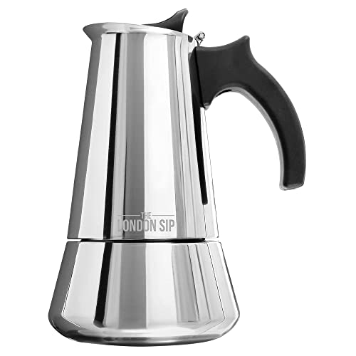 London Sip Stainless Steel Stovetop Espresso Maker Moka Pot Italian Coffee Percolator