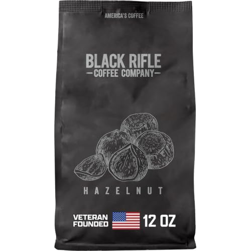 Black Rifle Coffee Medium Roast Ground Coffee Hazelnut 12 oz (12 Ounce)