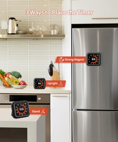 Digital Magnetic Visual Kitchen Timer
