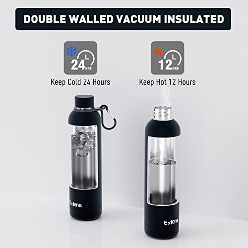 Slim Insulated Water Bottles for Travel 32oz with Clip