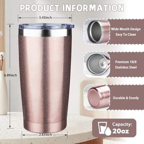20 oz Tumbler with Lids and Straws