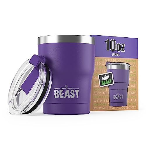Beast 10 oz Tumbler Stainless Steel Vacuum Insulated Coffee Ice Cup Double Wall Travel Flask