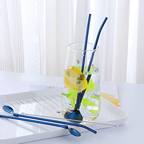 Straw Spoon 8PCS 8.5inch 18 (8 Count)
