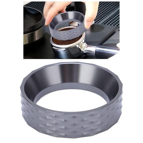 Magnetic Espresso Dosing Funnel Coffee Dosing Ring Aluminum Alloy Coffee Dosing Funnel Replacement for 51mm Portafilters