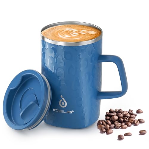 16 oz Insulated Coffee Mug with Lid and Handle
