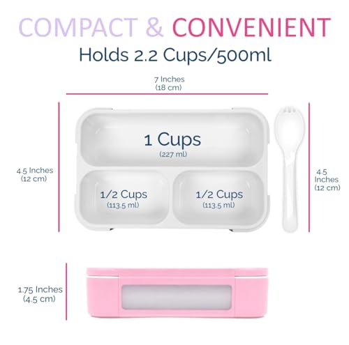 Small Snack Box Containers Kids Toddlers (2 Count)