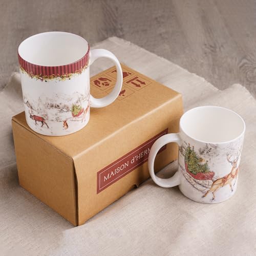 Coffee Mug with Handles Tea Cups (2 Count)