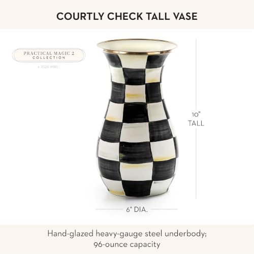 Enamel Tall Vase