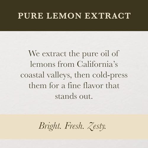Pure Lemon Extract for Baking & Cooking (32 Fl Oz)