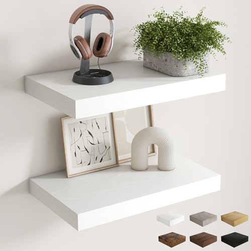 12 Inch Deep Floating Shelves for Wall (2 Count)