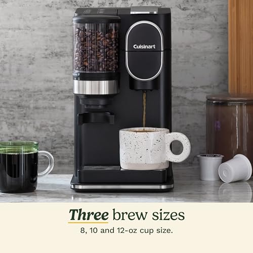 Single Serve Coffee Maker + Coffee Grinder with 8 oz