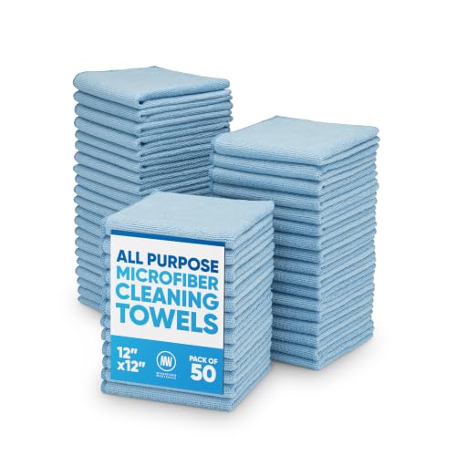 12" x 12" Microfiber Cleaning Cloths (50 Count)