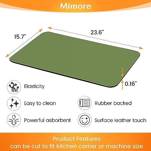 Coffee Mat 16x24 Inch Green Bar Mat for Countertop