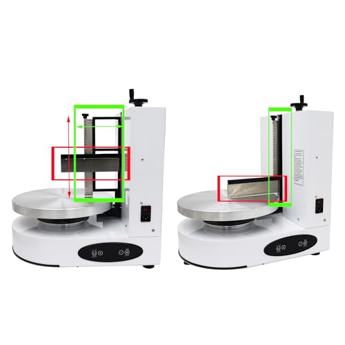 Cake Cream Spreading Coating Smearing Machine Cake Decorating Coating Machine Cake Cream Smoother Adjustable Cake Scraper for 4
