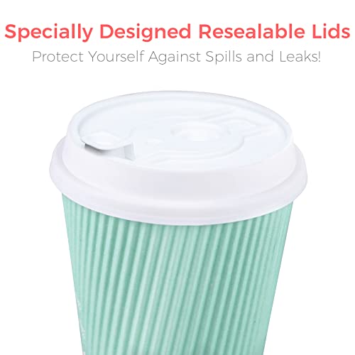 Disposable Coffee Cups With Lids (90 Count)